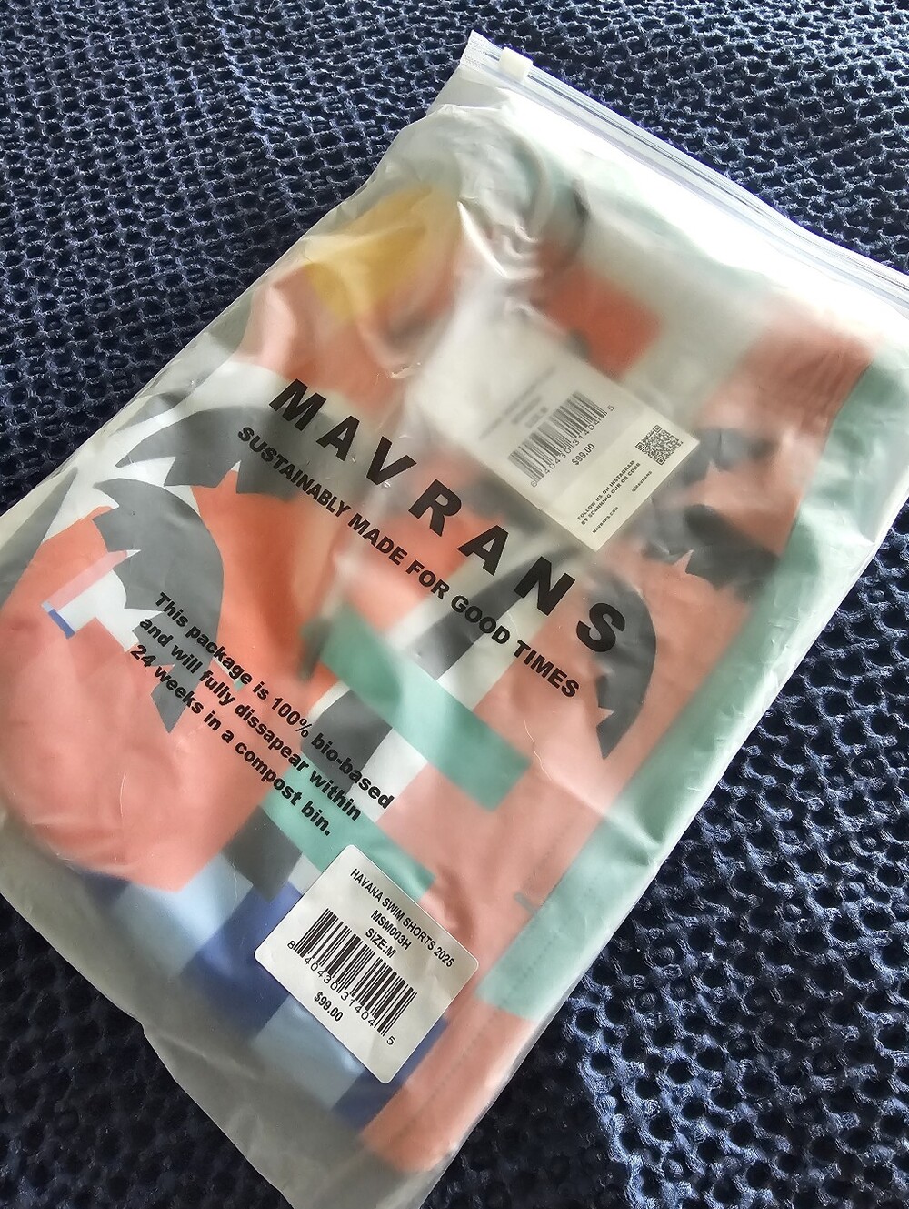 NWT Mavrans Men's Havana Swim Trunks - Picture 5 of 5